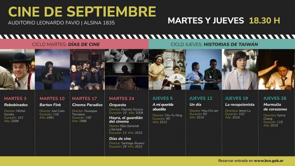 La Biblioteca del Congreso presenta en septiembre un ciclo de cine dedicado a Taiwán