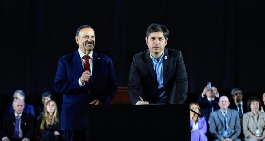 Kicillof y Quintela firmaron un acuerdo para fortalecer la cooperación entre las provincias