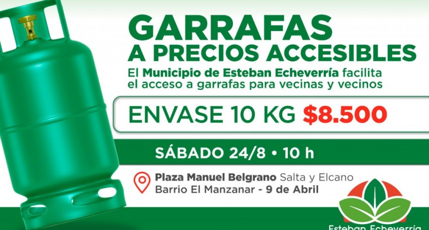 Operativo de garrafas a precios accesibles en Esteban Echeverría