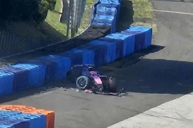 Accidente de Franco Colapinto en los test de F1 en Hungría: Alpine confirmó que está fuera de peligro