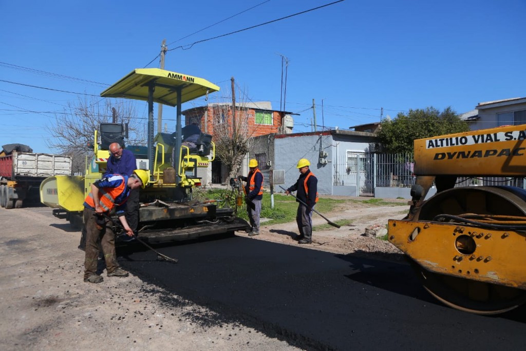 Monte Grande Sur: el Municipio finalizó una nueva obra de pavimentación