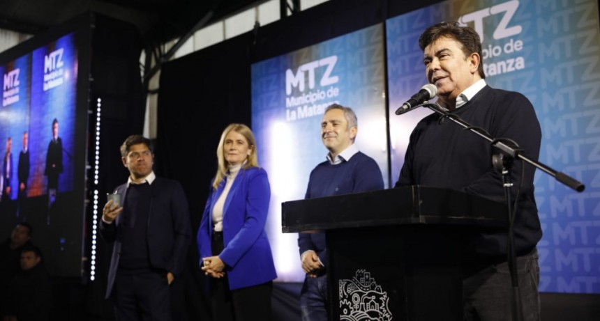 Kicillof, Espinoza y Magario en La Matanza: “El 7 de septiembre vamos a ponerle un freno a Milei”