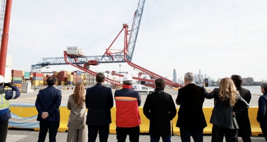 Histórica inversión para modernizar el puerto de Dock Sud: Kicillof y Ferraresi lanzaron obras por US$143 millones