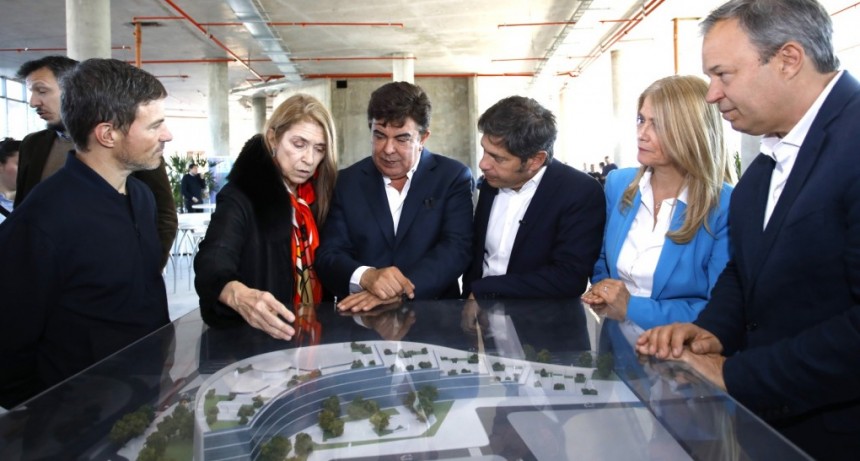 Espinoza, Kicillof y Magario recorrieron la obra del primer Polo Científico Tecnológico de América Latina