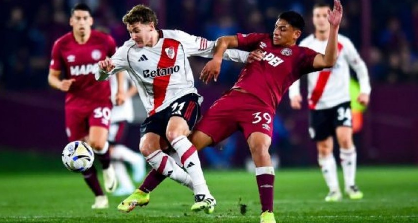 River lo ganaba con gol de Montiel pero Lanús lo igualó en la última pelota en La Fortaleza