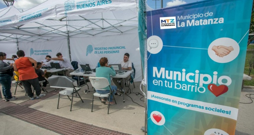 Municipio en tu Barrio llega a San Justo y González Catán con servicios gratuitos