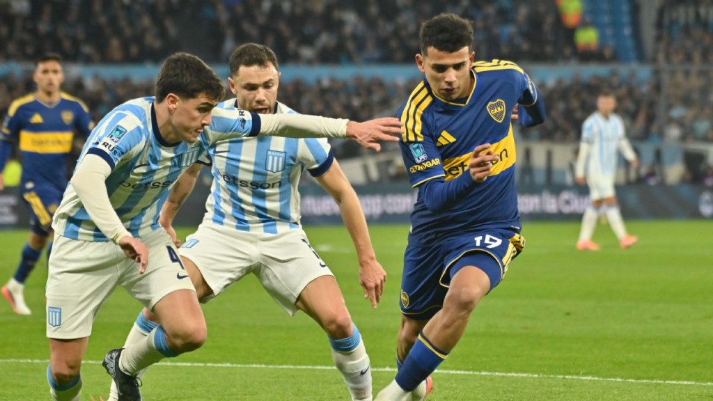 Racing y Boca igualaron 1-1 en un cl&aacute;sico intenso en el Cilindro