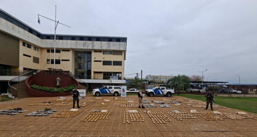 Golpe al narcotr&aacute;fico en Posadas: incautaron m&aacute;s de una tonelada de marihuana valuada en $3.300 millones