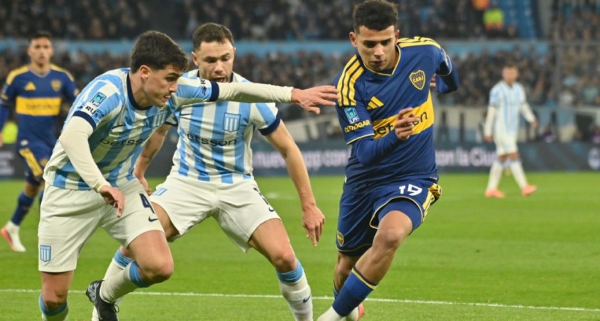 Racing y Boca igualaron 1-1 en un cl&aacute;sico intenso en el Cilindro