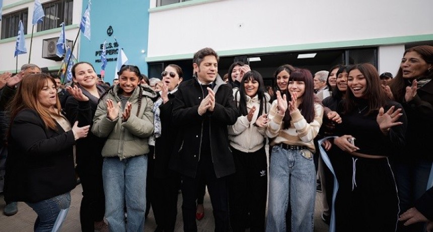 Kicillof inaugur&oacute; dos escuelas en Presidente Per&oacute;n con una inversi&oacute;n de $6.404 millones