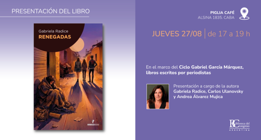 Gabriela Radice presenta su segunda novela 