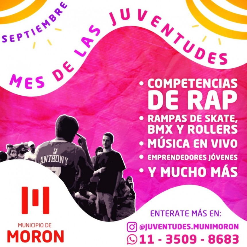En Morón se realizarán actividades por el mes de las juventudes