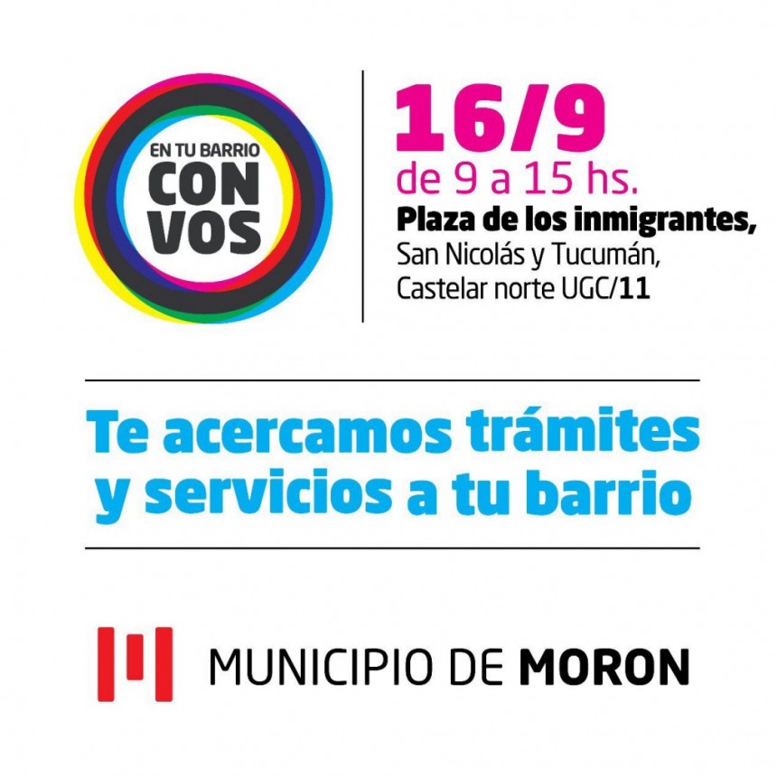 Sigue En Tu Barrio Con Vos para acercar el Estado a toda la comunidad