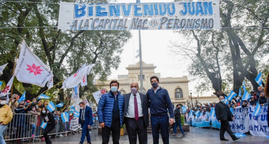 El Jefe de Ministros Juan Manzur y el Ministro del interior Eduardo “Wado” de Pedro visitaron La Matanza.