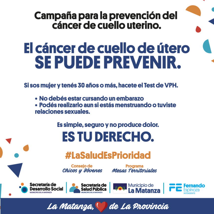 La Matanza: Nuevas jornadas VPH