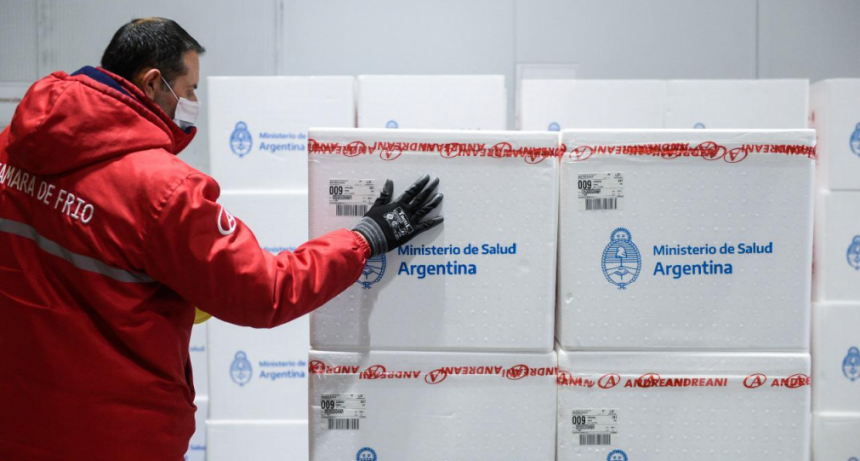 El Gobierno nacional comenzó la distribución de 1.376.025 dosis de AstraZeneca y Sputnik V, componente 2