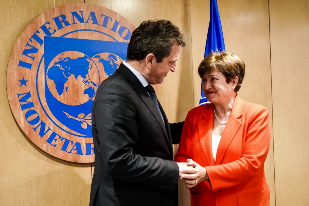 Sergio Massa se reunió con la Directora Gerenta del FMI, Kristalina Georgieva