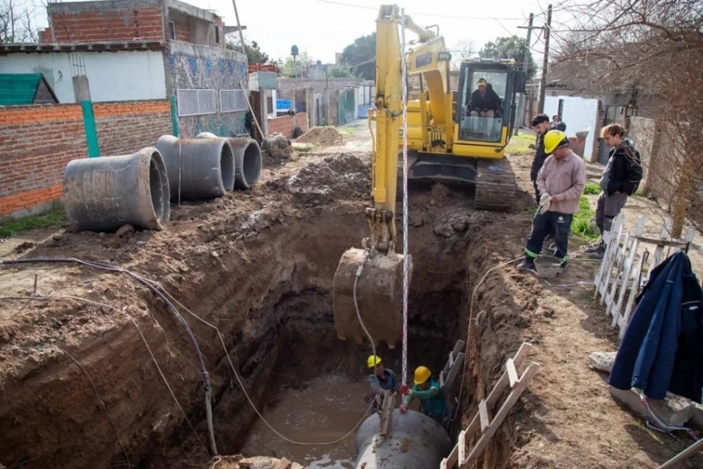 Avanzan las obras de infraestructura y recuperación urbana en el barrio San Martín de Quilmes