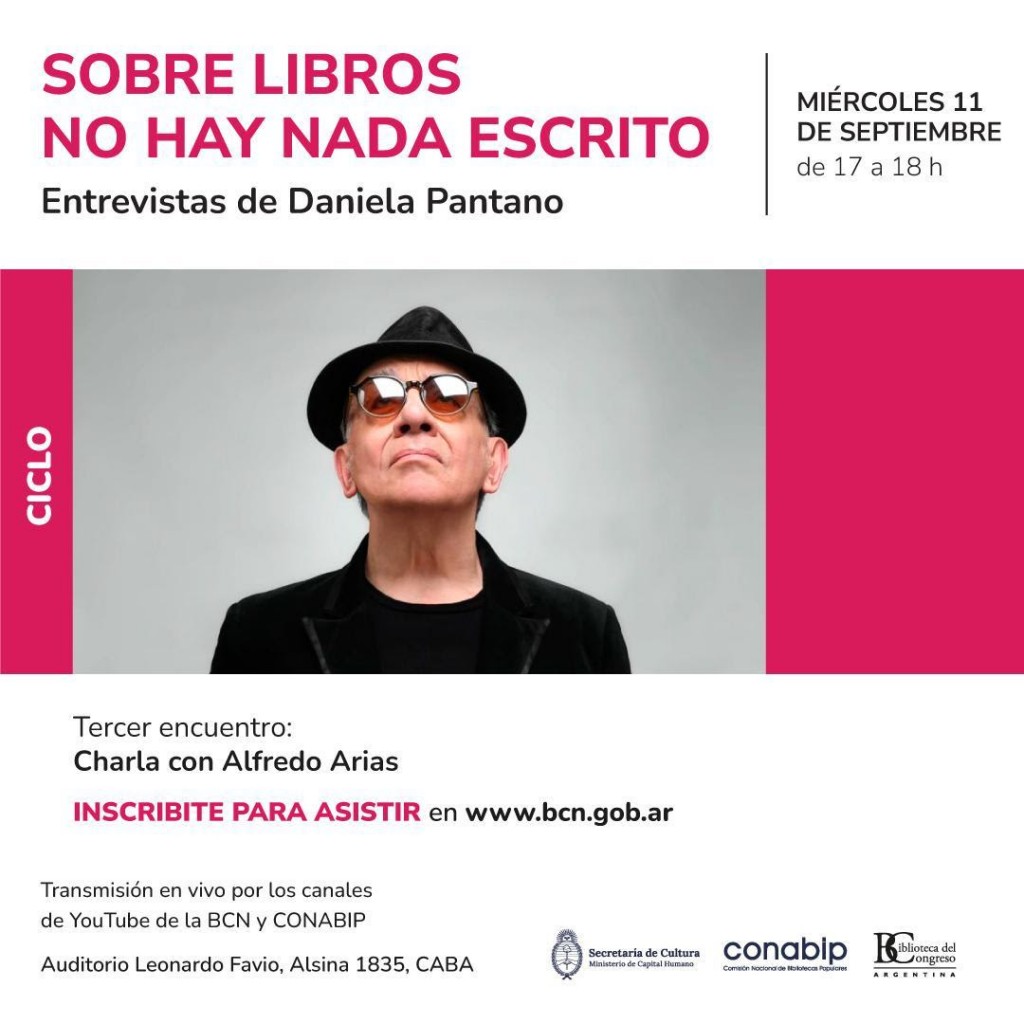 Alfredo Arias participa en el ciclo “Sobre libros no hay nada escrito”, en la Biblioteca del Congreso