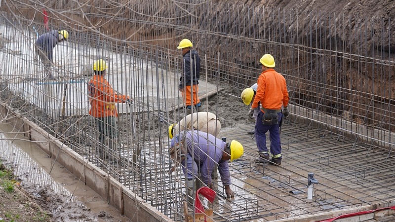 Merlo avanza en la construcción de un nuevo sistema de desagües pluviales