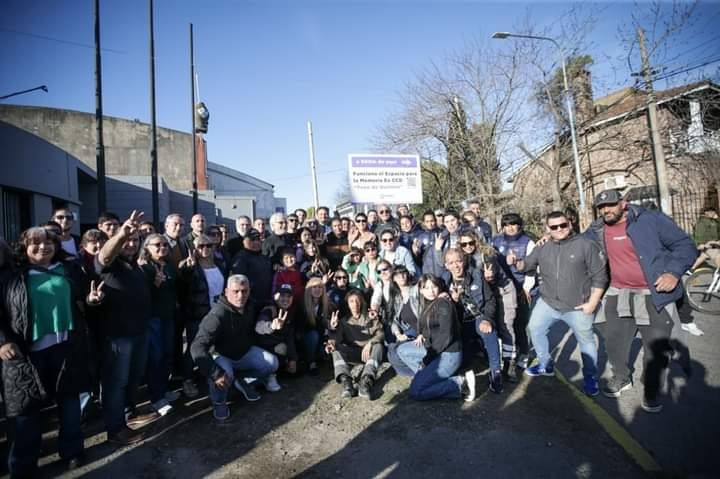 Acto de señalización en Quilmes en el marco del Día Internacional de las Víctimas de Desapariciones Forzadas