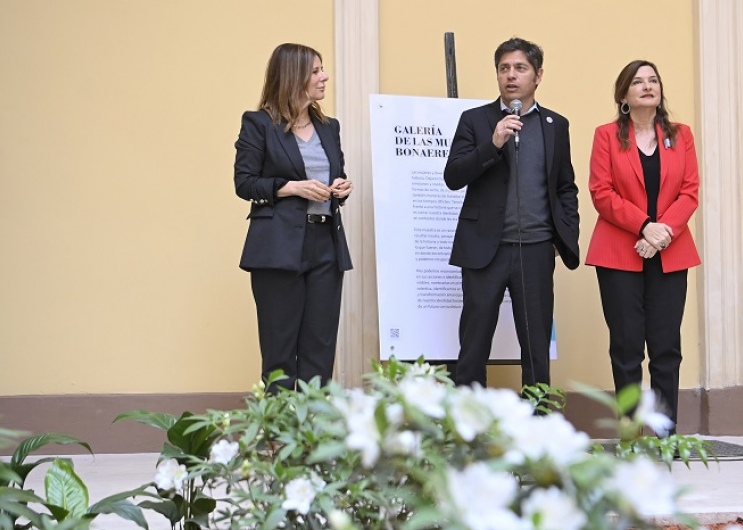 Inauguraron la Galería de las Mujeres Bonaerenses en la Casa de Gobierno