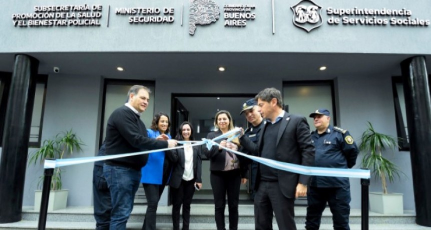 Kicillof inauguró un nuevo edificio para la salud mental y bienestar del personal policial en La Plata