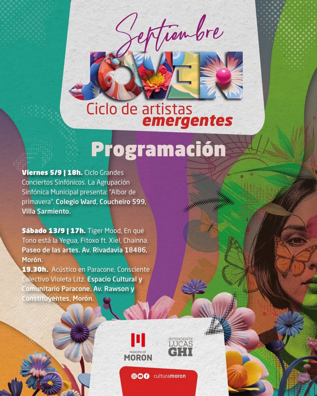Morón lanza “Septiembre Joven”: música, teatro y danza gratis durante todo el mes