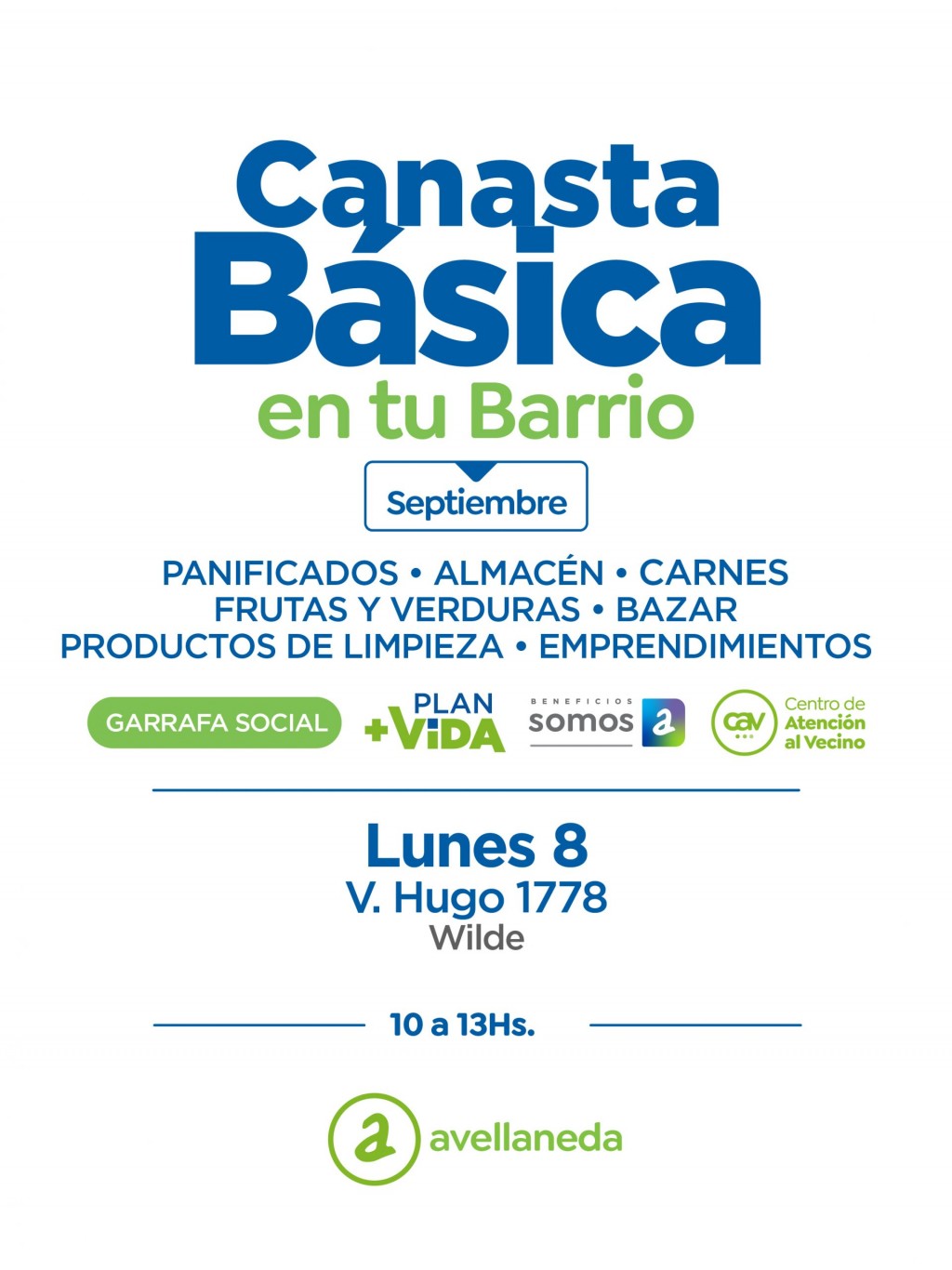 Llega la Canasta Básica a Wilde: alimentos y productos a precios accesibles