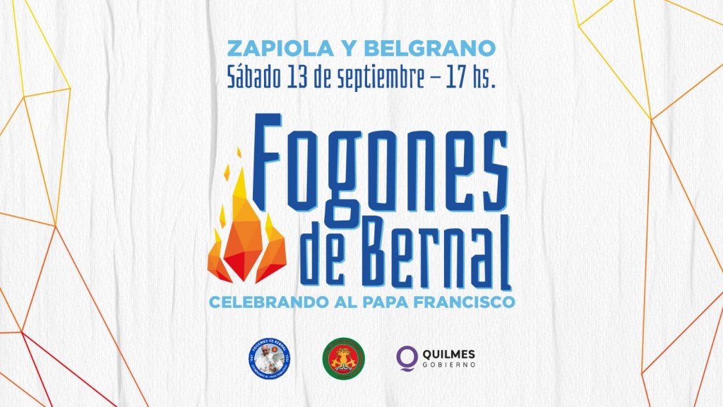 Bernal se enciende con la 58º edición de los Fogones en homenaje al Papa Francisco