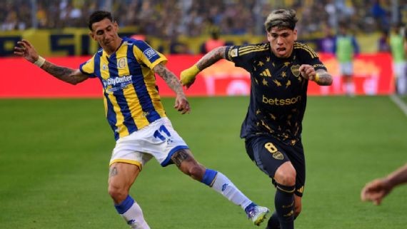 El golazo olímpico de Di María salvó a Central y amargó a Boca en Rosario