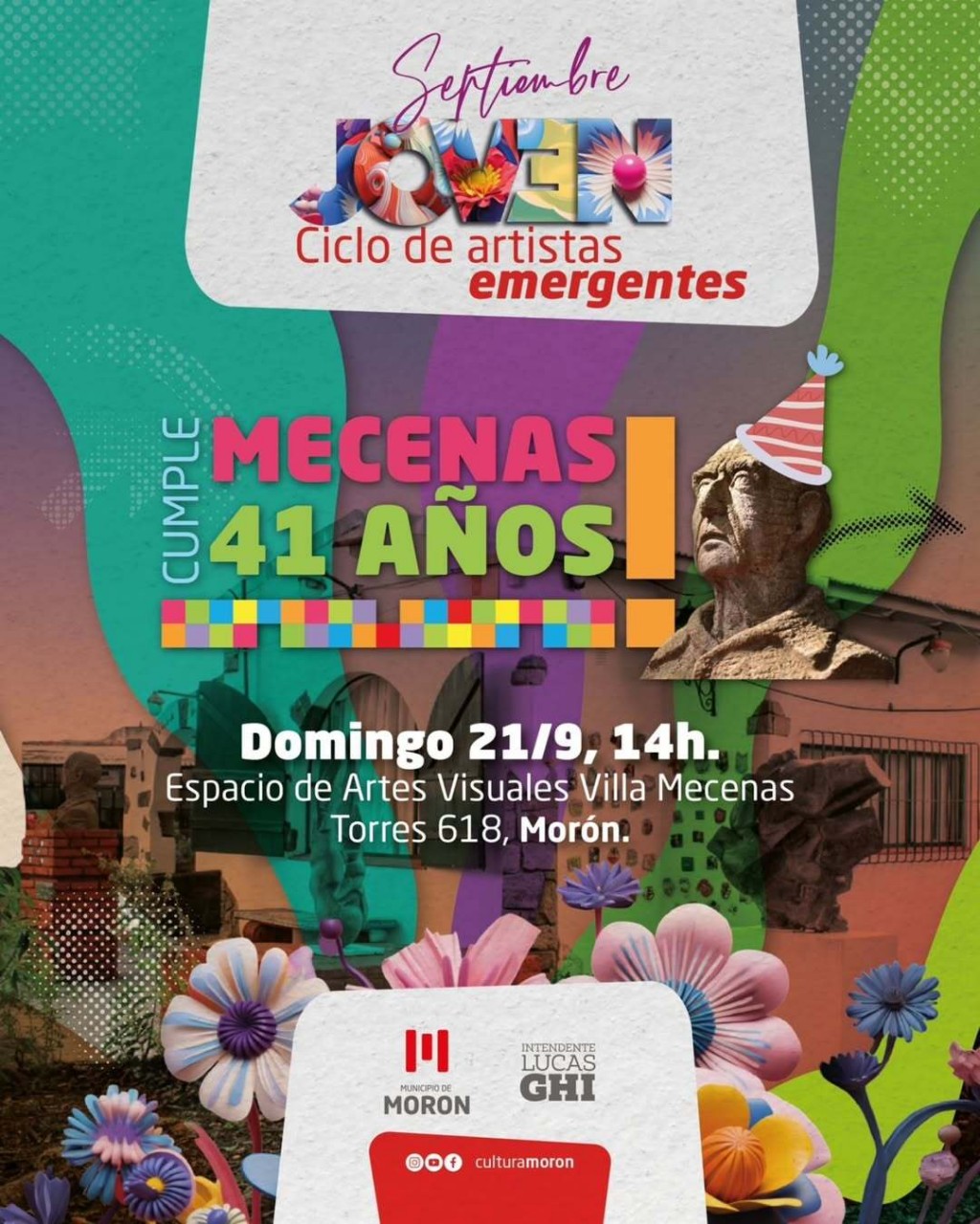 Villa Mecenas cumple 41 años y lo celebra con arte, música y fiesta popular