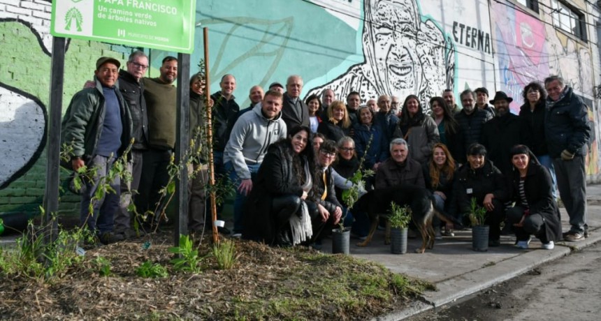 Morón se suma a la forestación de la “Autopista Papa Francisco” para mitigar el cambio climático