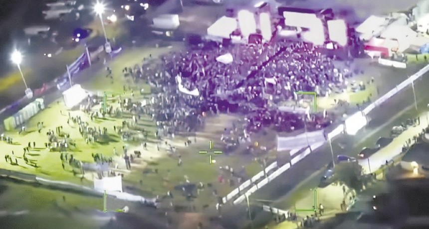 Milei cerró su campaña en Moreno con un acto deslucido y bajo un fuerte operativo de seguridad