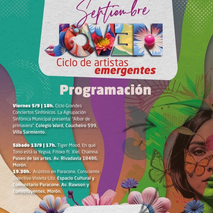 Morón lanza “Septiembre Joven”: música, teatro y danza gratis durante todo el mes
