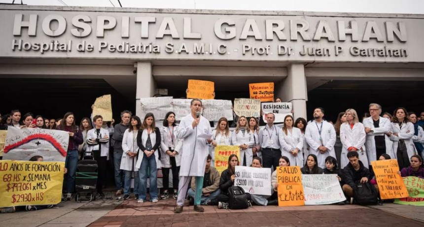 Paro y ruidazo nacional contra el veto de Milei al Garrahan