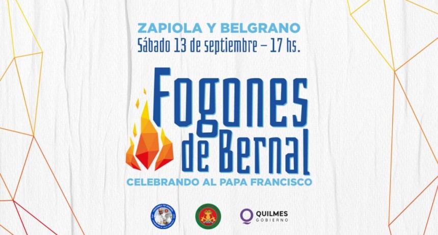 Bernal se enciende con la 58º edición de los Fogones en homenaje al Papa Francisco