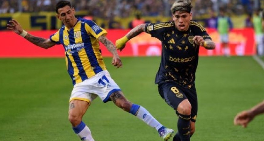 El golazo olímpico de Di María salvó a Central y amargó a Boca en Rosario