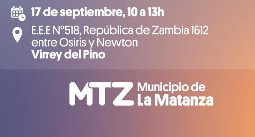 La Matanza realizará una nueva jornada de asesoramiento para personas con discapacidad en Virrey del Pino