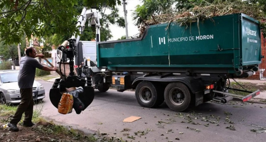 Morón publicó el cronograma semanal para la recolección de ramas y restos verdes
