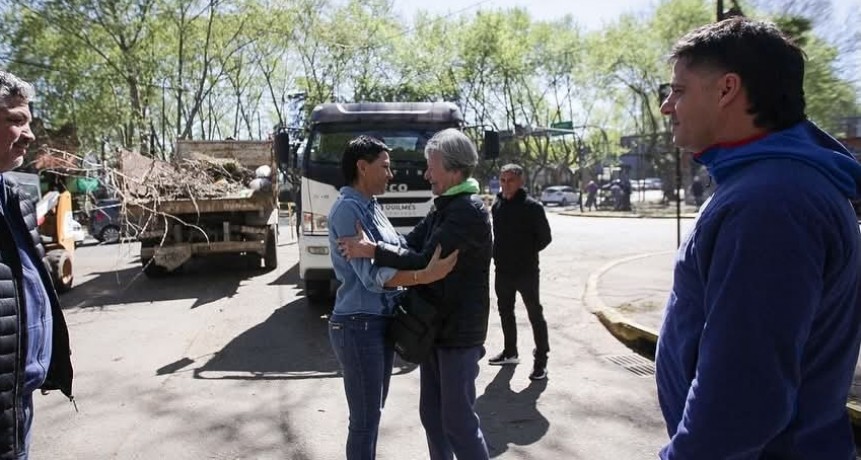 Mayra Mendoza encabezó un operativo de limpieza integral en Villa Argentina, Quilmes Oeste