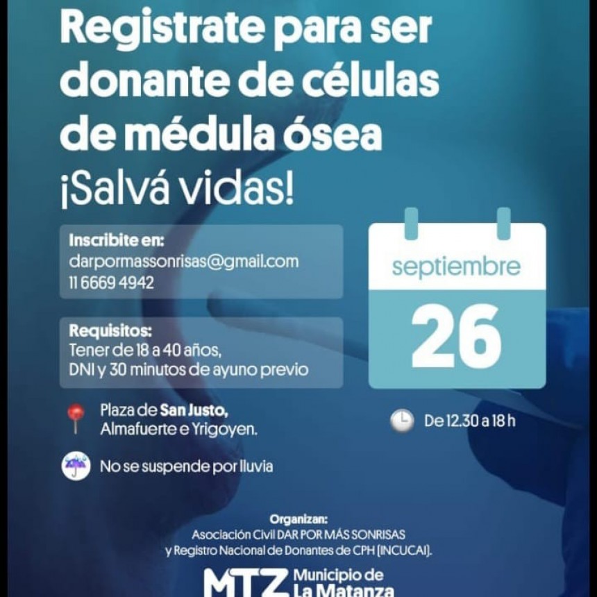 Sabias que Donar Médula Ósea: Es donar vida en vida ¡SI!