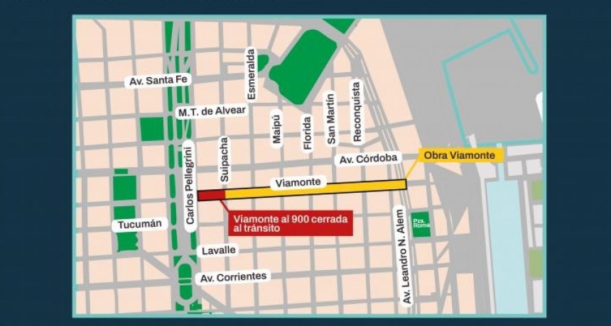 La Ciudad inició la transformación de la calle Viamonte: más verde, menos autos y un microcentro renovado