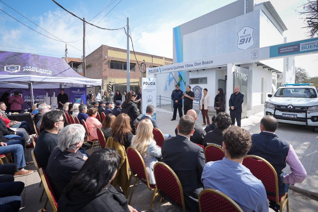Despu&eacute;s de 33 a&ntilde;os, Quilmes inaugur&oacute; una nueva comisar&iacute;a para reforzar la seguridad en Don Bosco