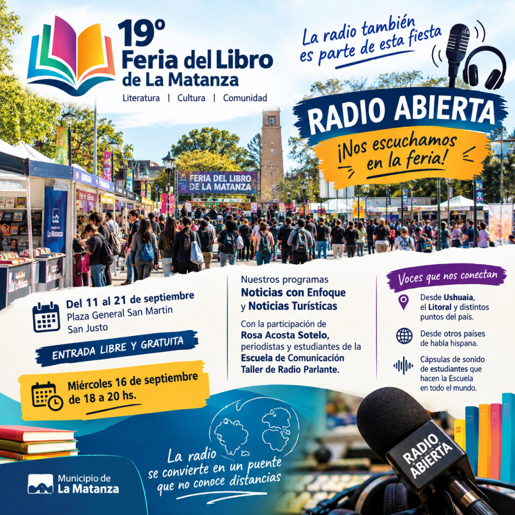 Una radio que cruza fronteras en la  XIX Feria del Libro de La Matanza
