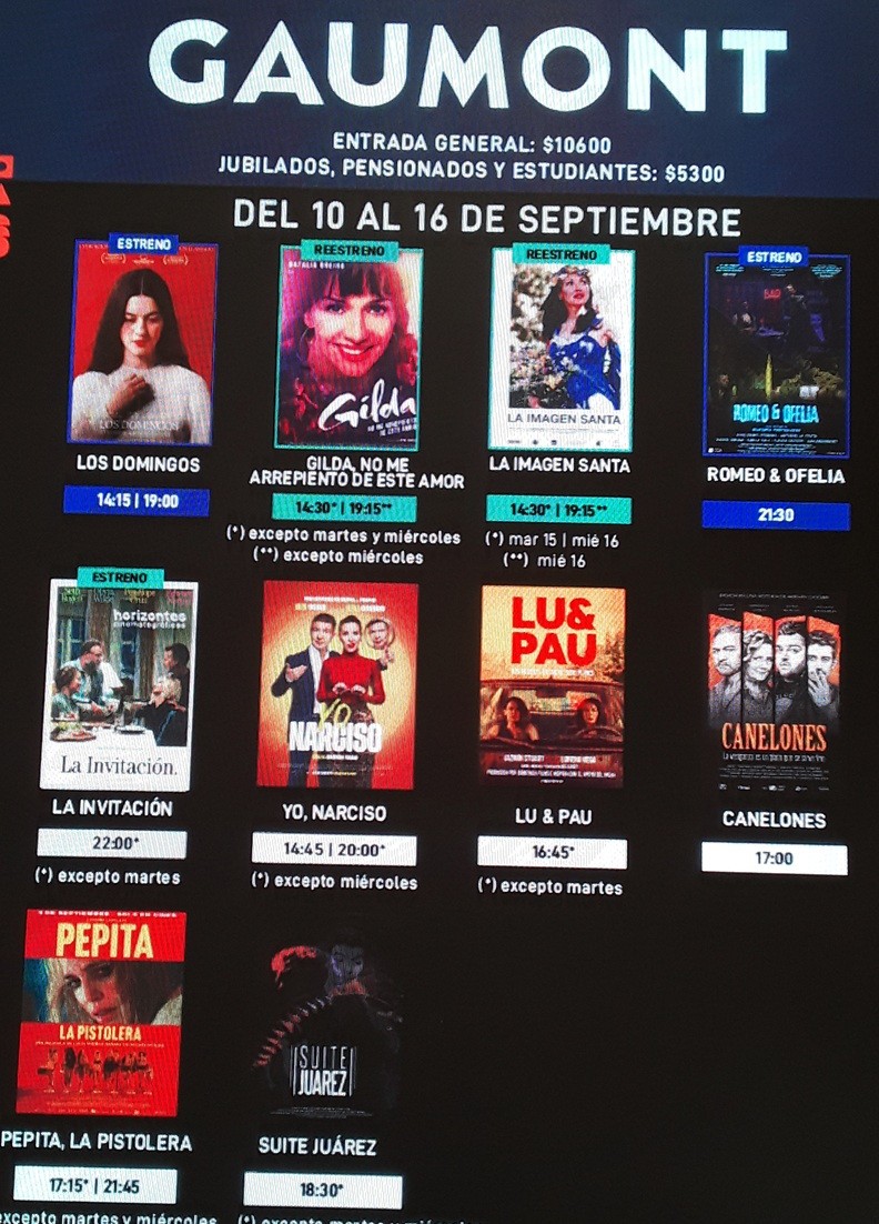 Cine Gaumont: cu&aacute;nto cuesta la entrada y qu&eacute; pel&iacute;culas se pueden ver hasta el 16 de septiembre