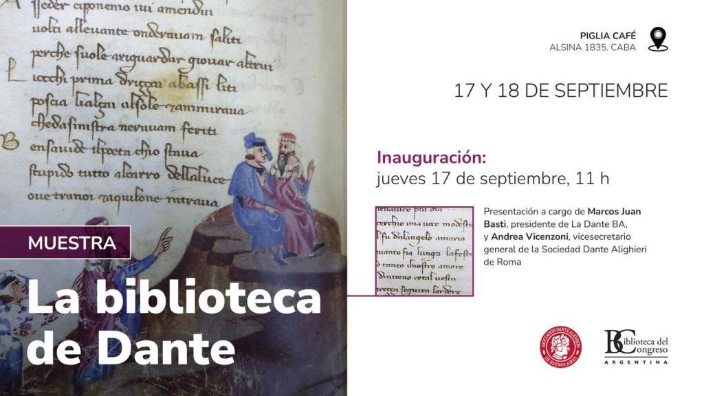 Muestra "La Biblioteca de Dante" en el Espacio Cultural BCN