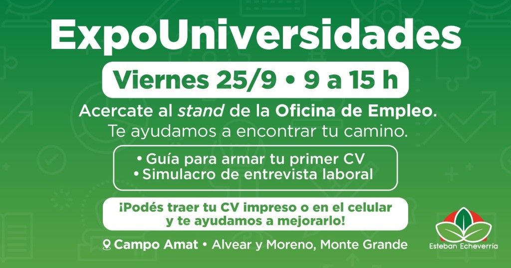 ExpoUniversidades llega a Esteban Echeverr&iacute;a con orientaci&oacute;n vocacional y propuestas para j&oacute;venes