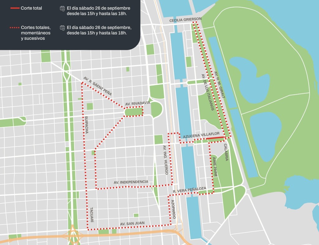 Festival de Movilidad Sustentable: habr&aacute; cortes de tr&aacute;nsito este s&aacute;bado en la Ciudad