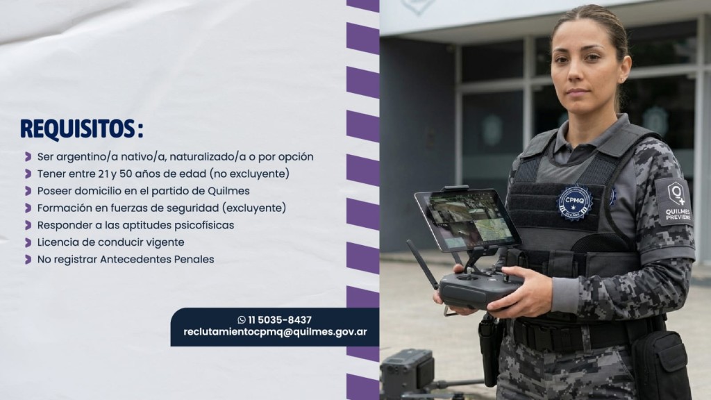 Quilmes suma una nueva fuerza de prevenci&oacute;n: c&oacute;mo funcionar&aacute; el comando municipal